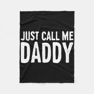 Noem me gewoon papa Shirt papa Mannen Vaderdag Fleece Deken