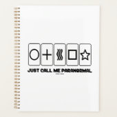 Noem me gewoon paranormale Zener Kaarten Planner (Voorkant)