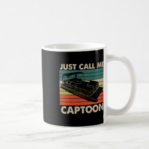 Noem me maar Captoon Retro Pontoonboot Kapitein Vi Koffiemok