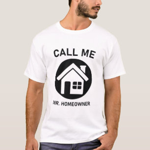 Noem me Mr. huiseigenaar Real Estate T-shirt