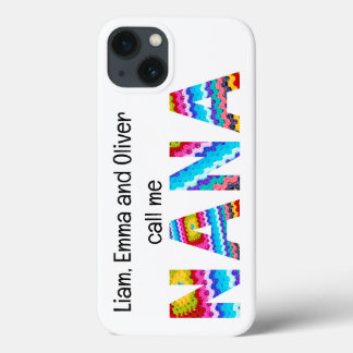 Noem me Nana Crochet Letters Child Names iPhone 13 Hoesje
