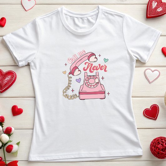 Noem me nooit, Retro Groovy Funny Valentijn T-shirt