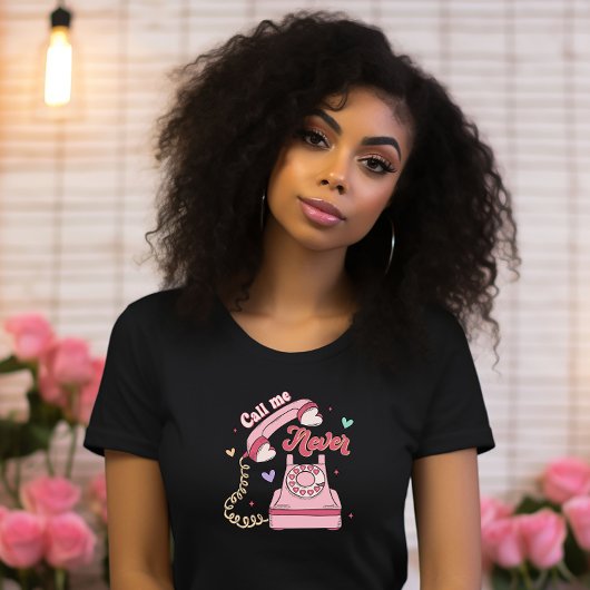 Noem me nooit, Retro Groovy Funny Valentijn T-shirt