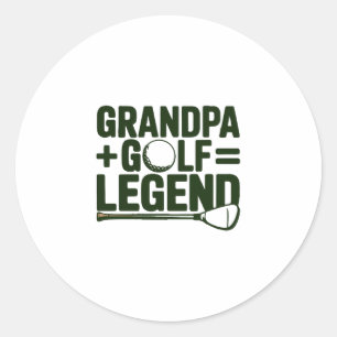 Noem me opa, zie me golfen ronde sticker