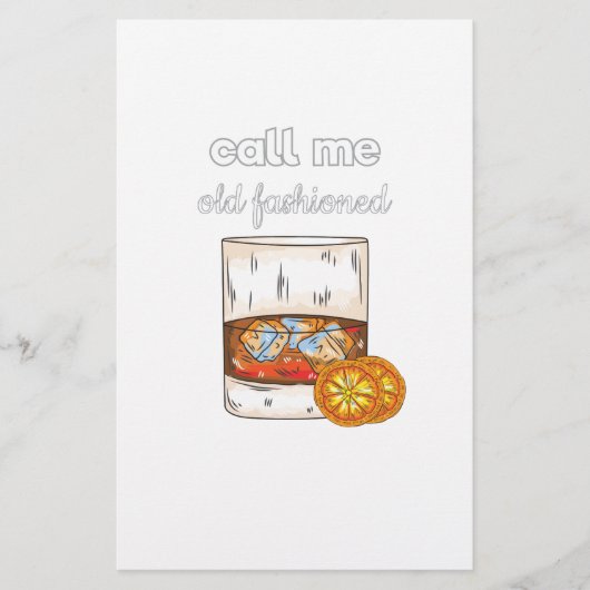 Noem me Oude Fashioned Briefpapier (Voorkant)
