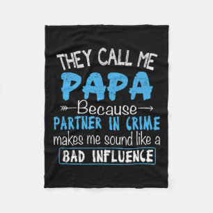 Noem me papa partner in misdaad papa vaders dag fa fleece deken