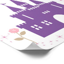 Noem me prinses kasteel art voor meisjes kamer