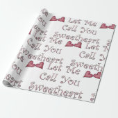 Noem me schatje cadeaupapier (Uitgerold)