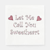 Noem me schatje servet (Voorkant)