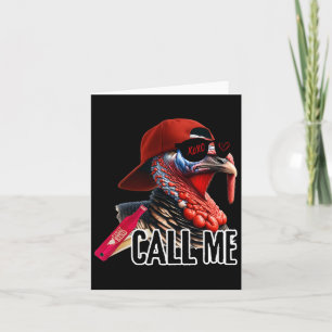 Noem me Turkije Jager Jacht Seizoen Schattige Turk Kaart