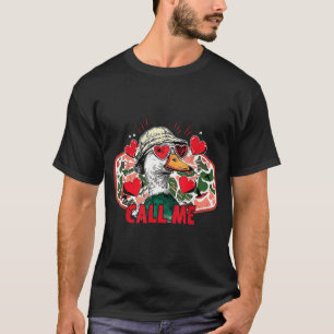 Noem me Wilde Eend Camo Jagen Jager Valentijn T-shirt