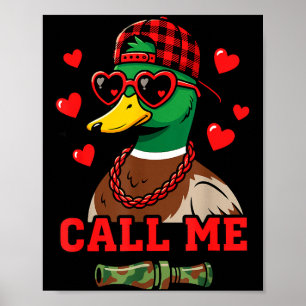 Noem me Wilde Eend Jacht Gelukkige Valentijnsdag Poster