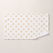 Nœud à paillettes dorées Coquette (Serviette à main)