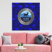 Nœud Alba Gu Brath sur Impression sur Toile de Cha (Insitu(Salon))