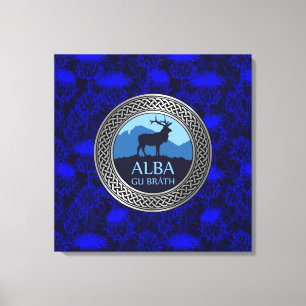 Nœud Alba Gu Brath sur Impression sur Toile de Cha