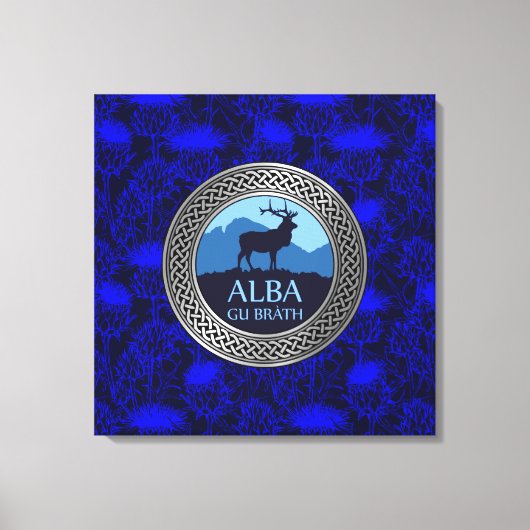 Nœud Alba Gu Brath sur Impression sur Toile de Cha (Recto)