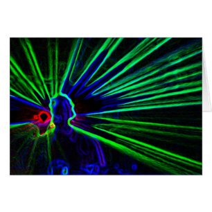 Noeud blanc DJ et Laser Lights