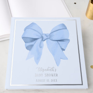 Nœud Bleu Élégant C'est un Garçon Baby Shower Arge