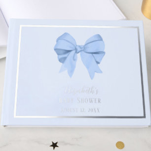 Nœud Bleu Élégant C'est un Garçon Baby Shower Arge