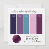 Nœud Céleste - Carte de Palette de Couleurs sur le (Devant)