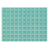 Noeud celtique - Carré bleu vert blanc nappe (Devant (Horizontal))