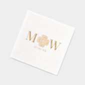 Nœud Celtique Couple Shamrock 2 Initial Monogramme (Gauche)