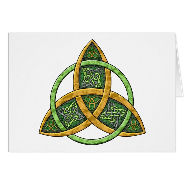Noeud celtique de trinité (Devant horizontal)
