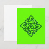 Noeud celtique - Invitations de diamants (Devant / Derrière)