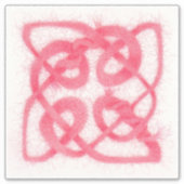 NŒUD CELTIQUE ROSE Autocollant vinyle 8" (Devant)