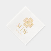 Nœud Celtique Trèfle Mariage Couple Initiales Date (Droite)