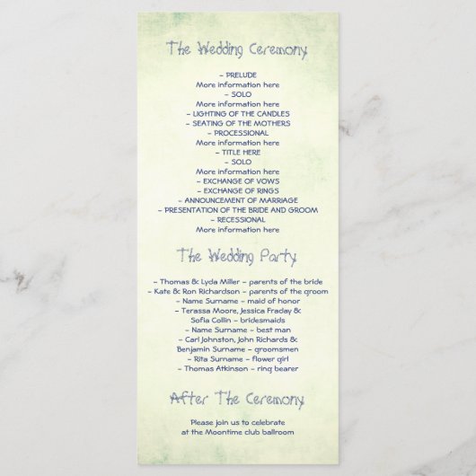 noeud de corde nautique programme de mariage marit (Dos)