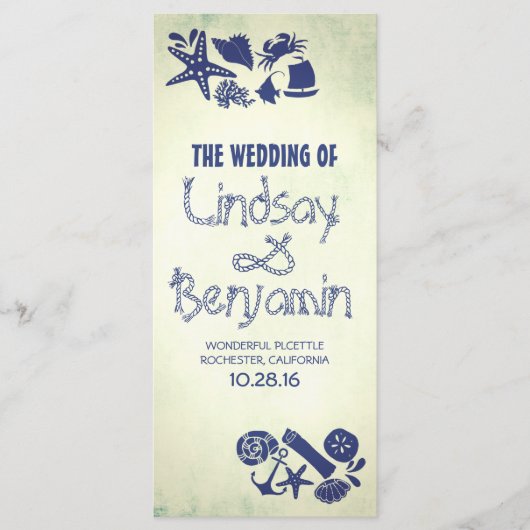 noeud de corde nautique programme de mariage marit (Devant)