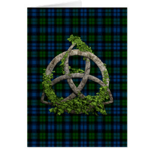 Noeud de trinité et tartan celtiques de Campbell