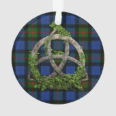 Noeud de trinité et tartan celtiques de Gunn de (dos)