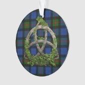 Noeud de trinité et tartan celtiques de Gunn de (devant)