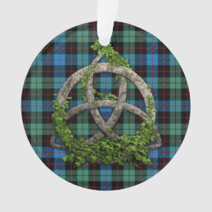 Noeud de trinité et tartan celtiques de Guthrie d