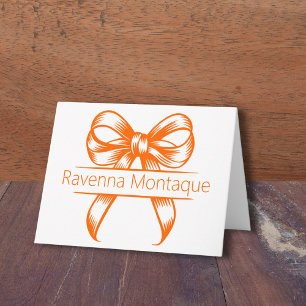 Nœud décoratif élégant Chic Orange Coucher de sole