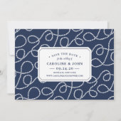 Noeud nautique | Photo Enregistrer la carte Date (Dos)