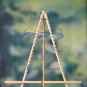 Noeud Papillon Coquette Bleu Mariage Script Main L (Neutre)