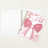 Nœud Rose Coquette et Cerises – Esthétique Collage (Devant avec enveloppe)