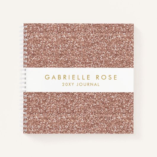 Noeud rose Gold Pink Parties scintillant Journal a (Devant)