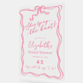 Nœud Rose Rétro Elle Se Marie Bienvenue (Angle)