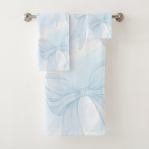 Nœud ruban bleu clair Coquette