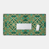 NŒUDS CELTIQUES IRLANDAIS VERT ET OR (Clavier et souris)