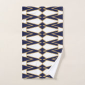 Nœuds papillon bleus et dorés (Serviette à main)