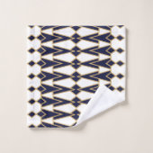 Nœuds papillon bleus et dorés (Gant de toilette)