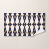 Nœuds papillon bleus et dorés (Serviette à main)