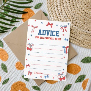 Nœuds pour carte de conseils de baby shower tout a