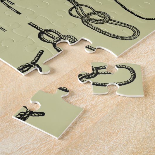 Noeuds, s'accrocher, sûr, cravates, puzzle (Côté)