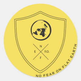 #NOFEARONFLATEARTH LABEL 1 STICKER